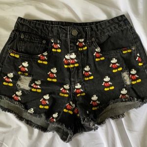 Forever 21 Mickey Mouse shorts